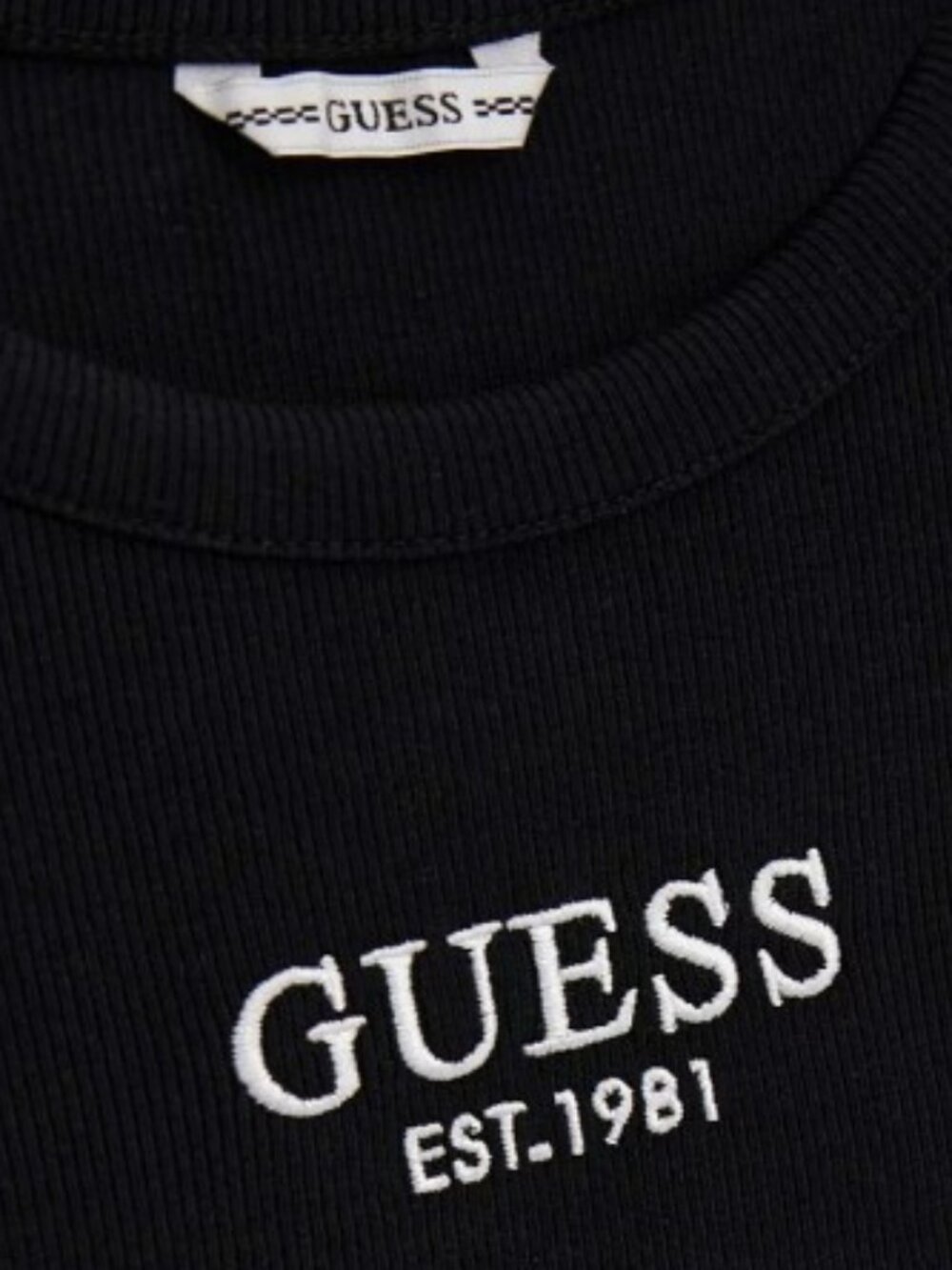 NEW. No Tag. GUESS Big Girls Rib Midi Length Tank Top - Picture 2 of 3